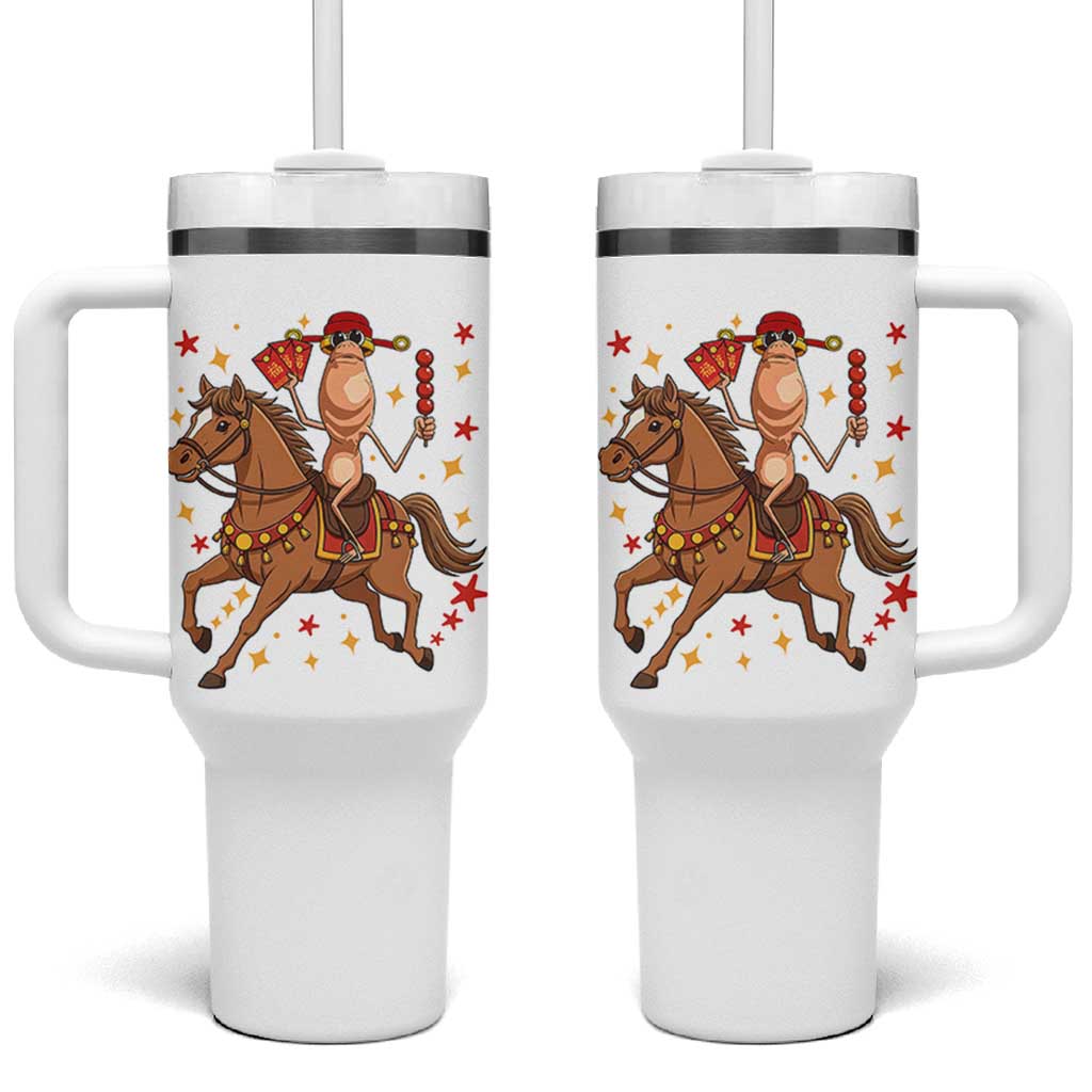 Funny Marcus The Worm Lunar New Year Tumbler With Handle Viral Meme - Wonder Print Shop