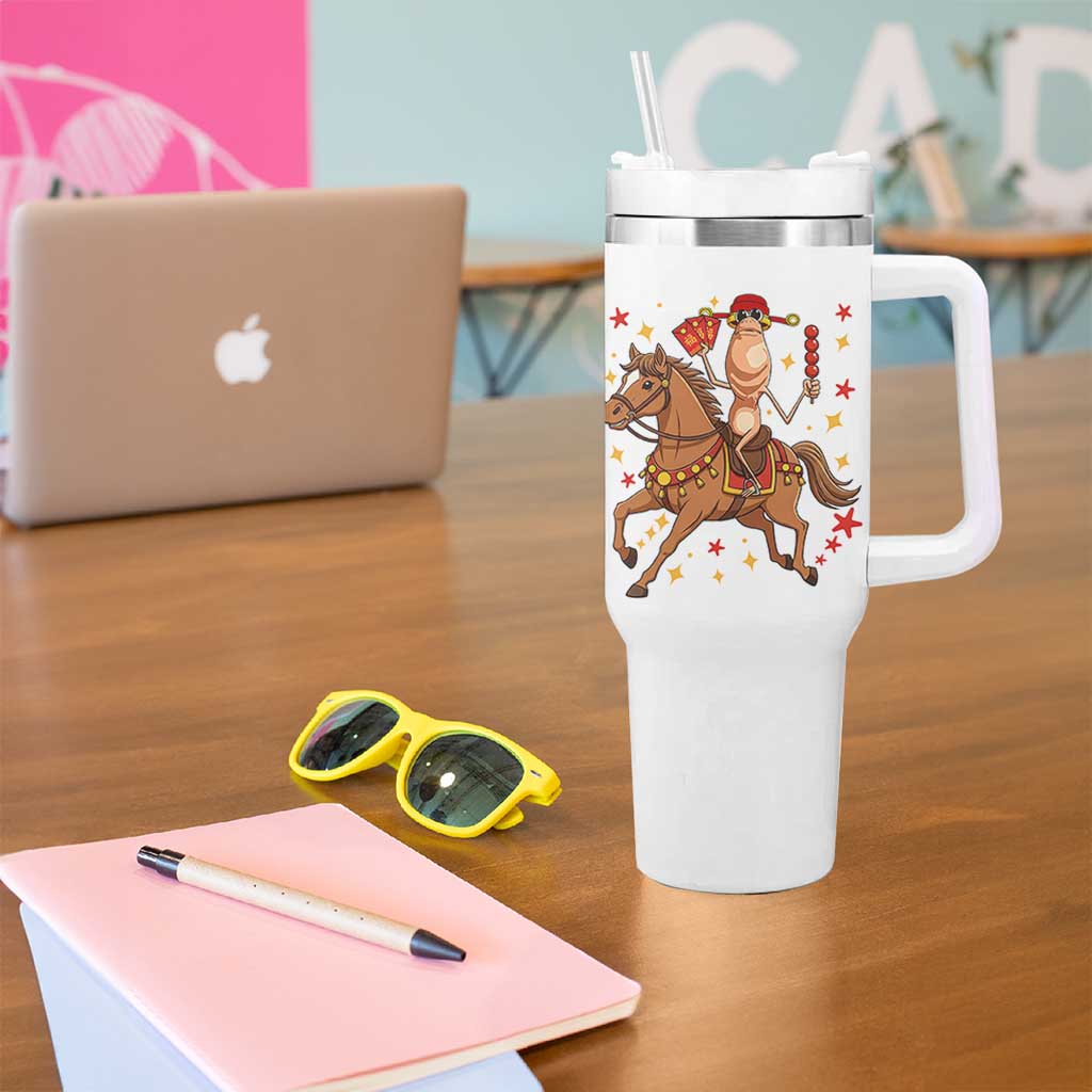 Funny Marcus The Worm Lunar New Year Tumbler With Handle Viral Meme - Wonder Print Shop