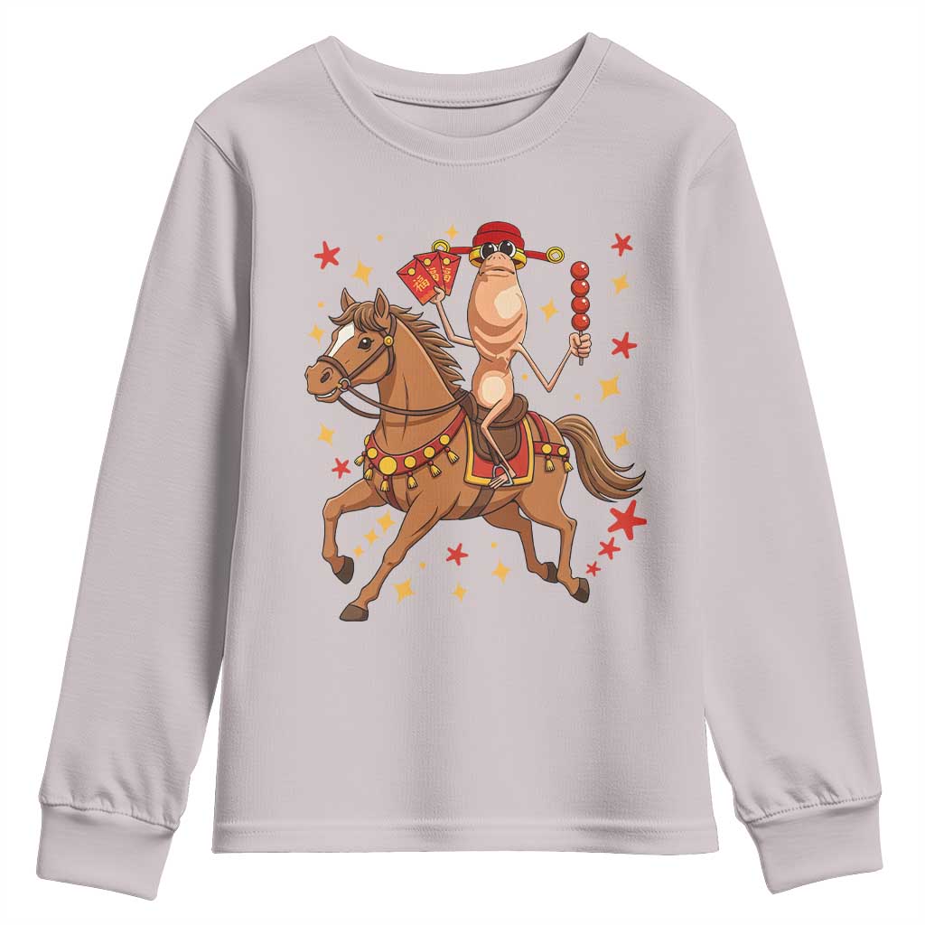 Funny Marcus The Worm Lunar New Year Youth Sweatshirt Viral Meme - Wonder Print Shop