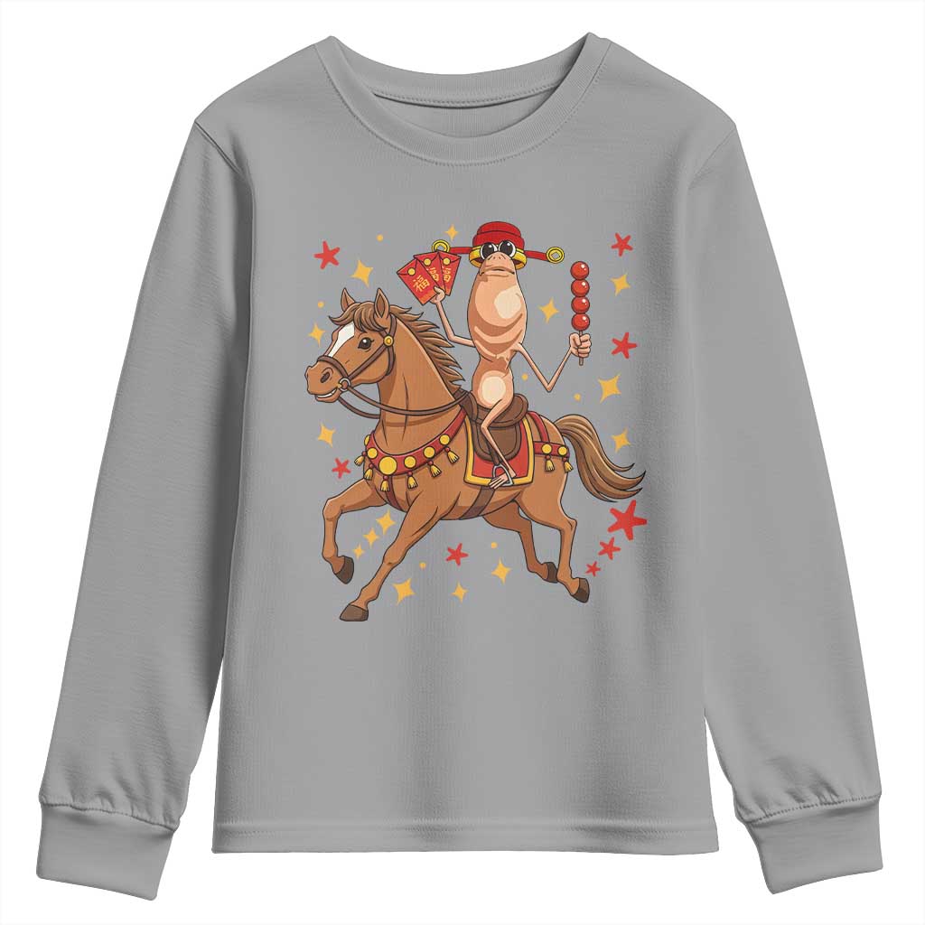 Funny Marcus The Worm Lunar New Year Youth Sweatshirt Viral Meme - Wonder Print Shop