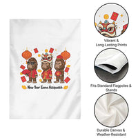 Funny New Year Same Assquatch Garden Flag Bigfoot Lover - Wonder Print Shop