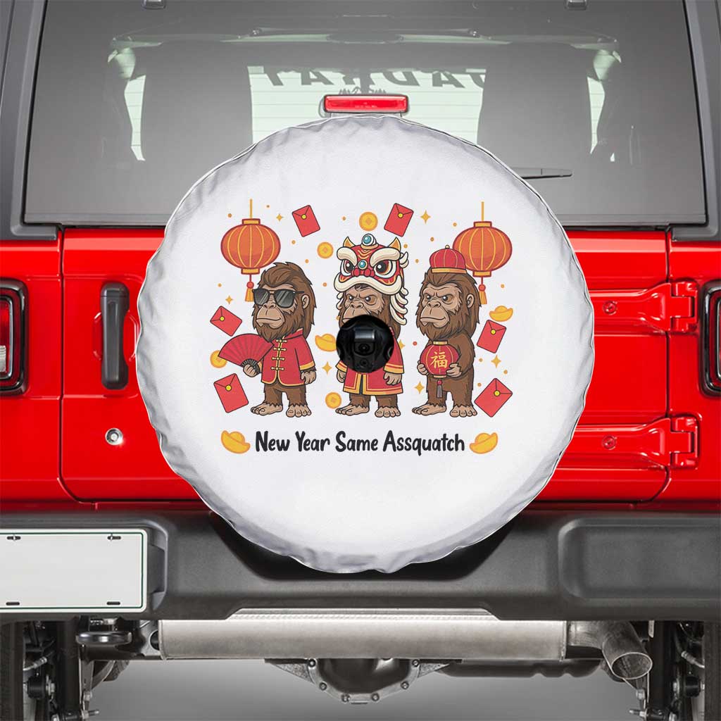 Funny New Year Same Assquatch Spare Tire Cover Bigfoot Lover - Wonder Print Shop