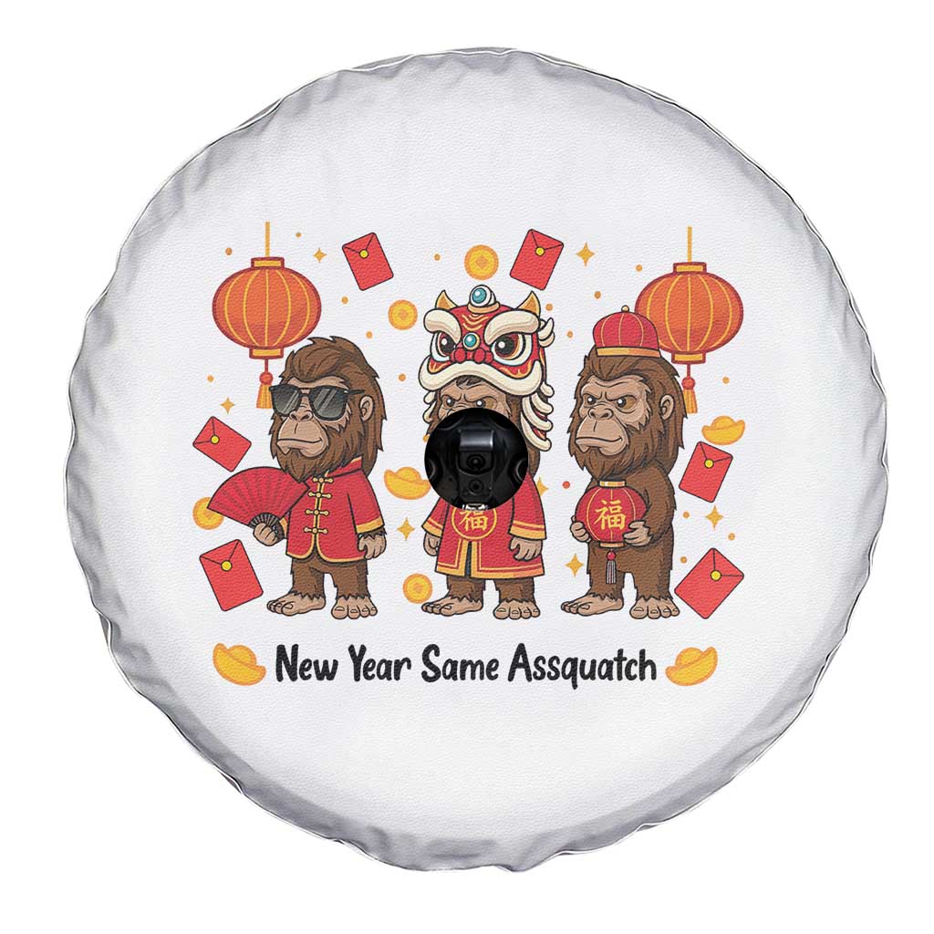 Funny New Year Same Assquatch Spare Tire Cover Bigfoot Lover - Wonder Print Shop