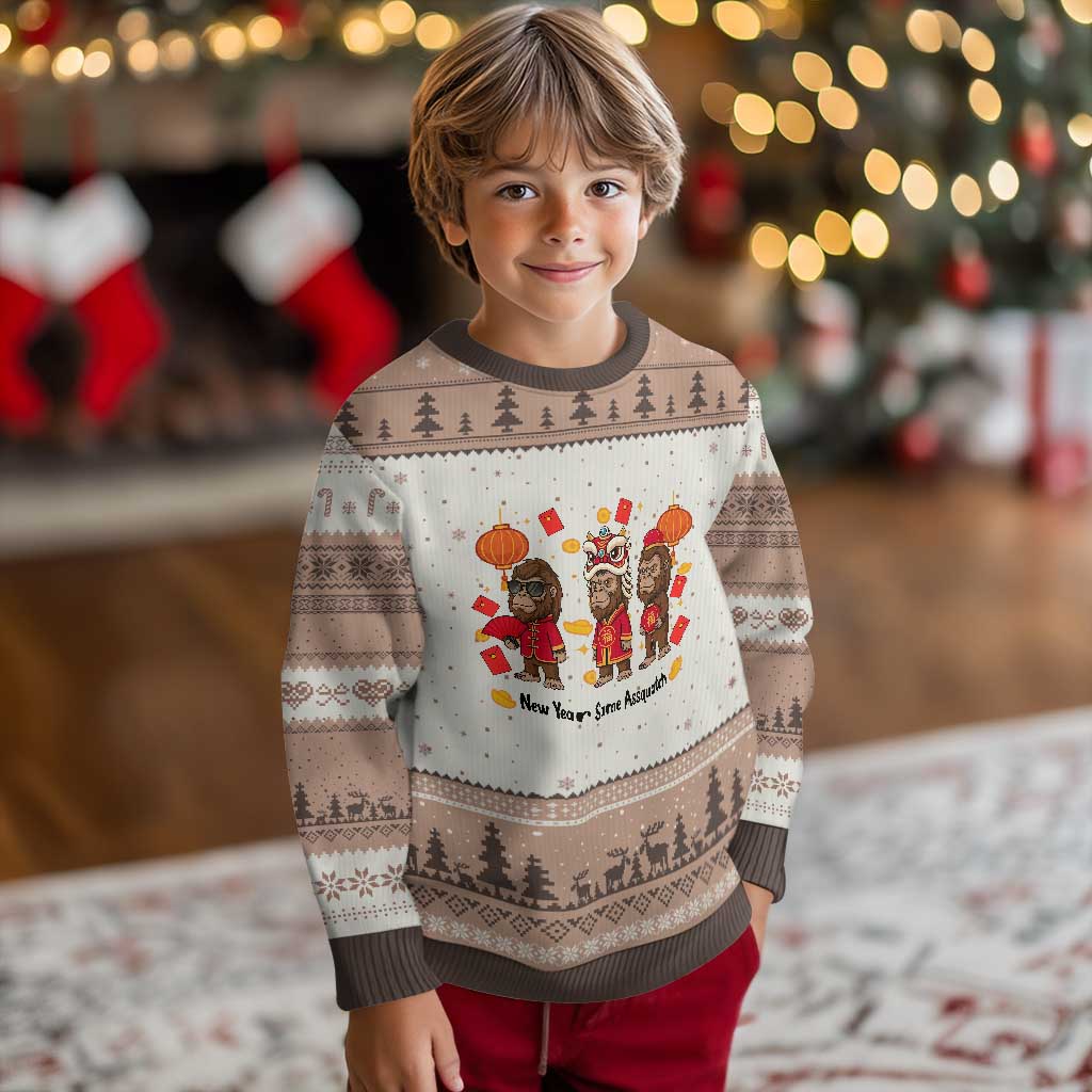 Funny New Year Same Assquatch Ugly Christmas Sweater Bigfoot Lover - Wonder Print Shop