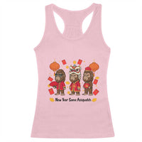 Funny New Year Same Assquatch Racerback Tank Top Bigfoot Lover - Wonder Print Shop