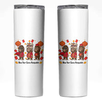 Funny New Year Same Assquatch Skinny Tumbler Bigfoot Lover - Wonder Print Shop