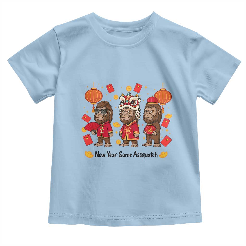 Funny New Year Same Assquatch Toddler T Shirt Bigfoot Lover - Wonder Print Shop