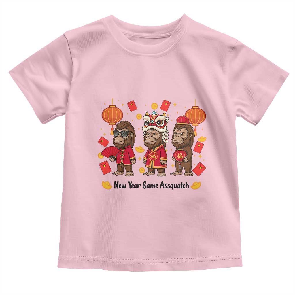 Funny New Year Same Assquatch Toddler T Shirt Bigfoot Lover - Wonder Print Shop