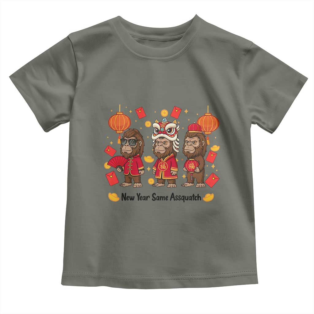 Funny New Year Same Assquatch Toddler T Shirt Bigfoot Lover - Wonder Print Shop