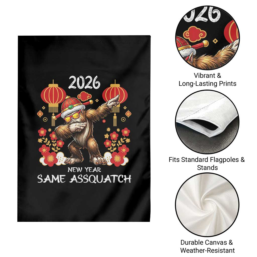 Bigfoot Lunar New Year Garden Flag Funny Same Assquatch - Wonder Print Shop