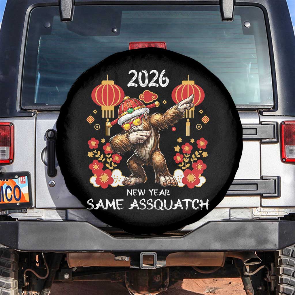 Bigfoot Lunar New Year Spare Tire Cover Funny Same Assquatch - Wonder Print Shop