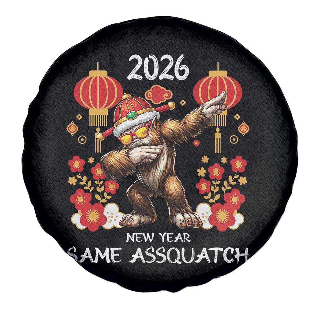 Bigfoot Lunar New Year Spare Tire Cover Funny Same Assquatch - Wonder Print Shop