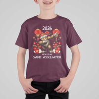 Bigfoot Lunar New Year T Shirt For Kid Funny Same Assquatch - Wonder Print Shop