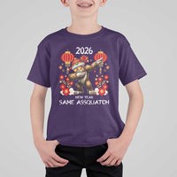 Bigfoot Lunar New Year T Shirt For Kid Funny Same Assquatch - Wonder Print Shop