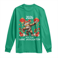 Bigfoot Lunar New Year Long Sleeve Shirt Funny Same Assquatch - Wonder Print Shop