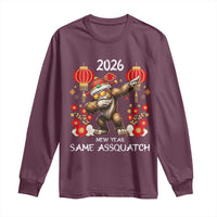Bigfoot Lunar New Year Long Sleeve Shirt Funny Same Assquatch - Wonder Print Shop