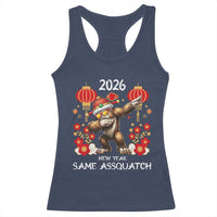 Bigfoot Lunar New Year Racerback Tank Top Funny Same Assquatch - Wonder Print Shop