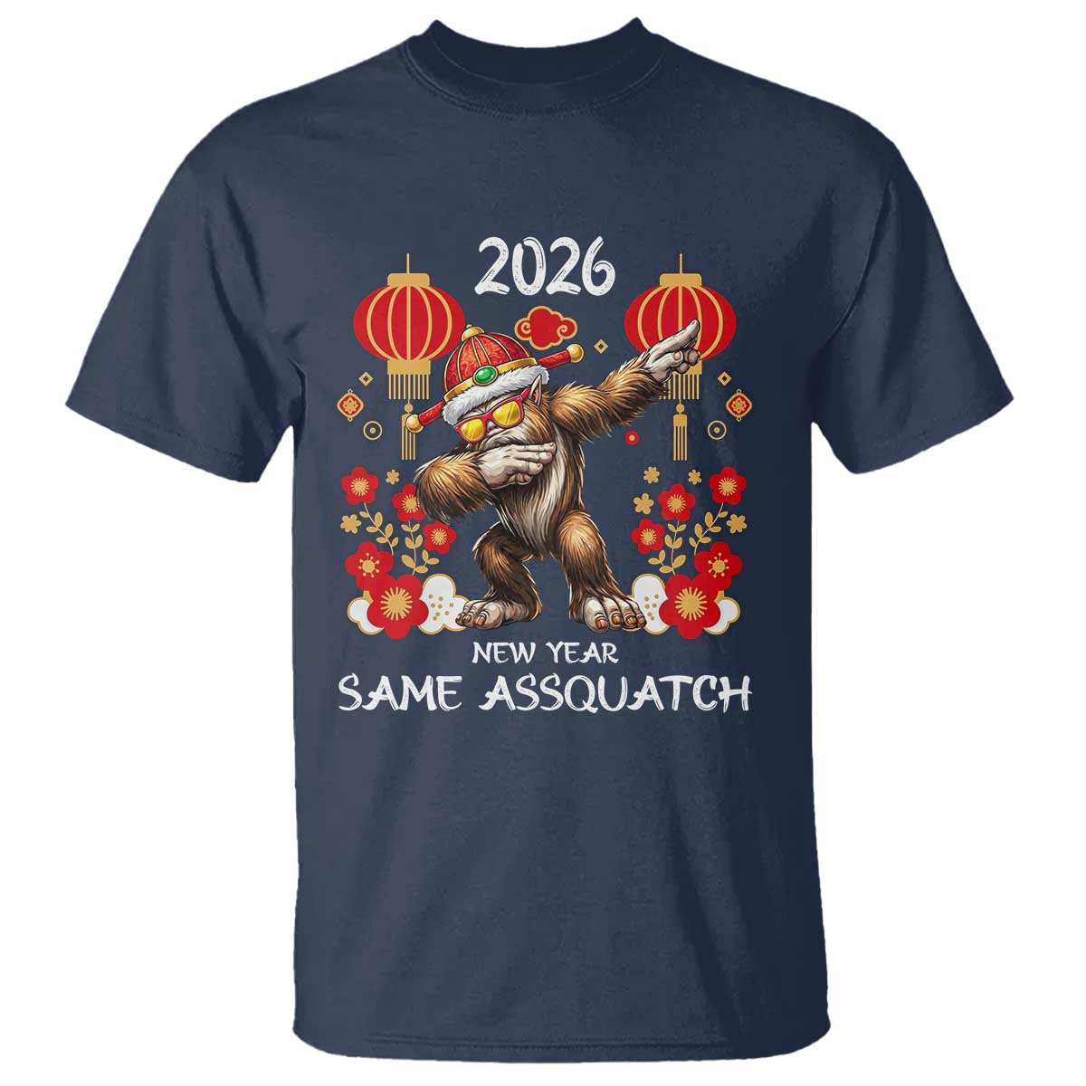 Bigfoot Lunar New Year T Shirt Funny Same Assquatch - Wonder Print Shop