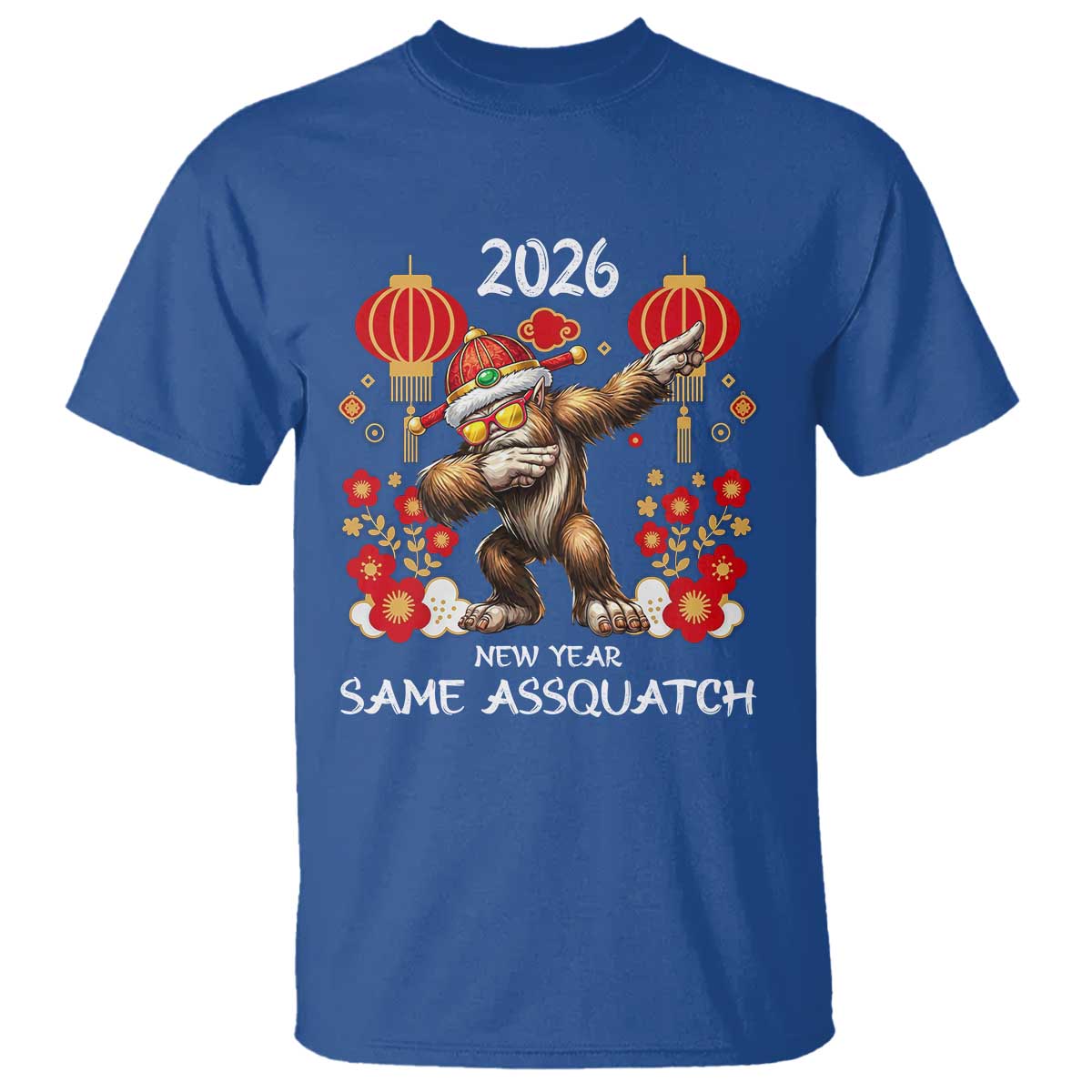 Bigfoot Lunar New Year T Shirt Funny Same Assquatch - Wonder Print Shop