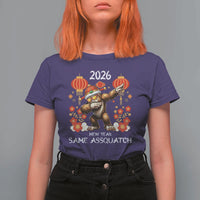 Bigfoot Lunar New Year T Shirt For Women Funny Same Assquatch - Wonder Print Shop