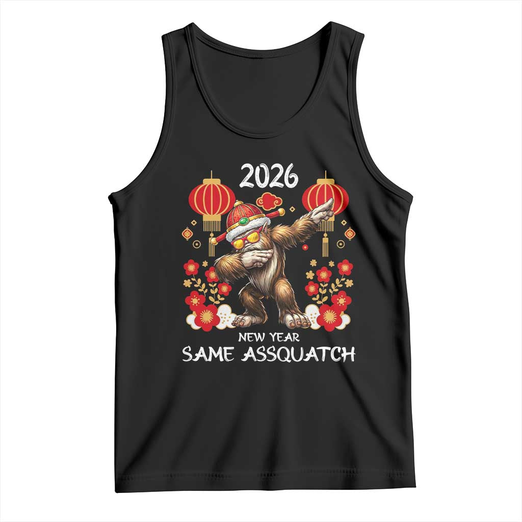 Bigfoot Lunar New Year Tank Top Funny Same Assquatch - Wonder Print Shop