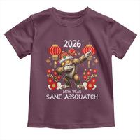 Bigfoot Lunar New Year Toddler T Shirt Funny Same Assquatch - Wonder Print Shop