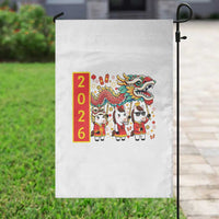 Cute Horse Dragon Dance Garden Flag Lunar New Year - Wonder Print Shop