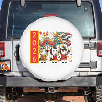 Cute Horse Dragon Dance Spare Tire Cover Lunar New Year - Wonder Print Shop