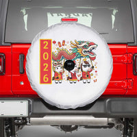 Cute Horse Dragon Dance Spare Tire Cover Lunar New Year - Wonder Print Shop