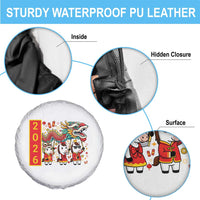 Cute Horse Dragon Dance Spare Tire Cover Lunar New Year - Wonder Print Shop