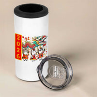 Cute Horse Dragon Dance 4 in 1 Can Cooler Tumbler Lunar New Year - Wonder Print Shop