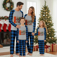Cute Horse Dragon Dance Plaid Pajama Set Lunar New Year - Wonder Print Shop