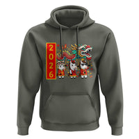 Cute Horse Dragon Dance Hoodie Lunar New Year - Wonder Print Shop