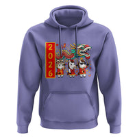 Cute Horse Dragon Dance Hoodie Lunar New Year - Wonder Print Shop