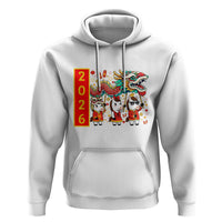 Cute Horse Dragon Dance Hoodie Lunar New Year - Wonder Print Shop