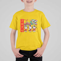 Cute Horse Dragon Dance T Shirt For Kid Lunar New Year - Wonder Print Shop