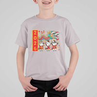 Cute Horse Dragon Dance T Shirt For Kid Lunar New Year - Wonder Print Shop