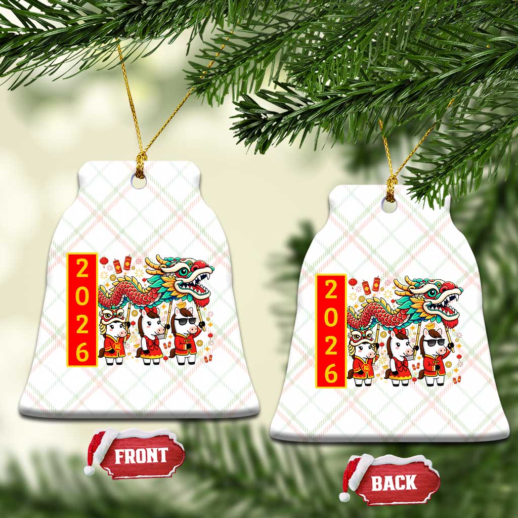 Cute Horse Dragon Dance Ceramic Ornament Lunar New Year - Wonder Print Shop