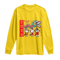 Cute Horse Dragon Dance Long Sleeve Shirt Lunar New Year - Wonder Print Shop