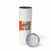 Cute Horse Dragon Dance Skinny Tumbler Lunar New Year - Wonder Print Shop