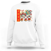 Cute Horse Dragon Dance Sweatshirt Lunar New Year - Wonder Print Shop
