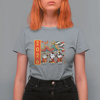 Cute Horse Dragon Dance T Shirt For Women Lunar New Year - Wonder Print Shop