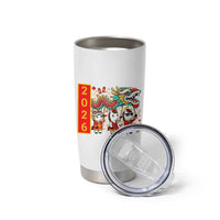 Cute Horse Dragon Dance Tumbler Cup Lunar New Year - Wonder Print Shop