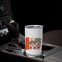 Cute Horse Dragon Dance Tumbler Cup Lunar New Year - Wonder Print Shop