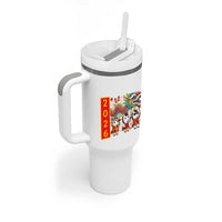 Cute Horse Dragon Dance Tumbler With Handle Lunar New Year - Wonder Print Shop