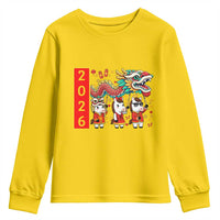 Cute Horse Dragon Dance Youth Sweatshirt Lunar New Year - Wonder Print Shop