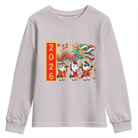Cute Horse Dragon Dance Youth Sweatshirt Lunar New Year - Wonder Print Shop
