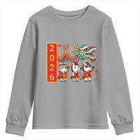 Cute Horse Dragon Dance Youth Sweatshirt Lunar New Year - Wonder Print Shop