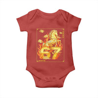 Funny Horse Six Seven Meme Baby Onesie Happy Lunar New Year - Wonder Print Shop