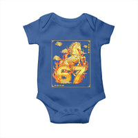 Funny Horse Six Seven Meme Baby Onesie Happy Lunar New Year - Wonder Print Shop